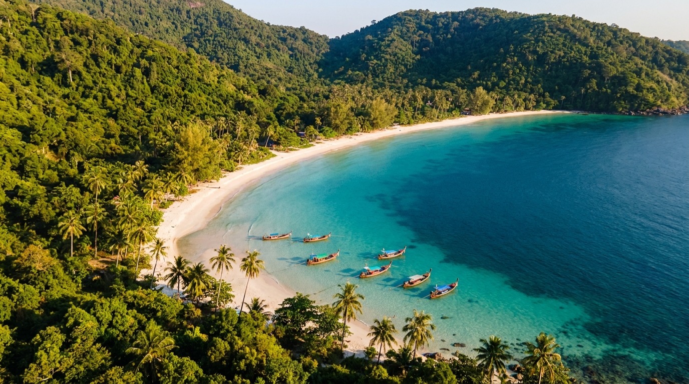 Koh Rong z lotu ptaka